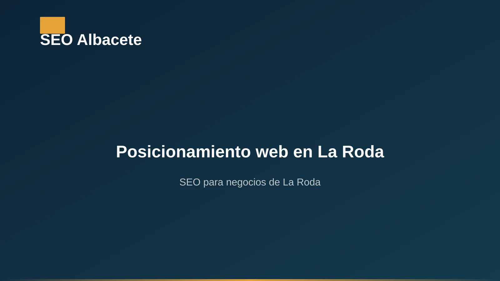 Posicionamiento web en La Roda: casco urbano de La Roda en Albacete